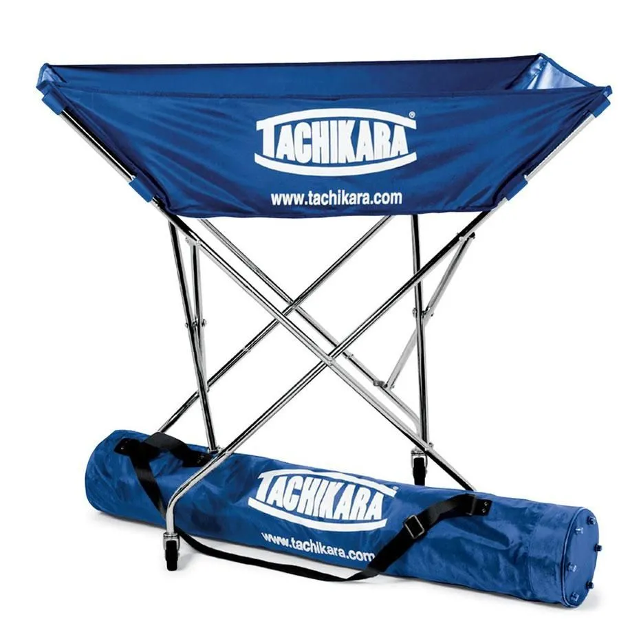 TACHIKARA Collapsible Hammock Volleyball Ball Cart