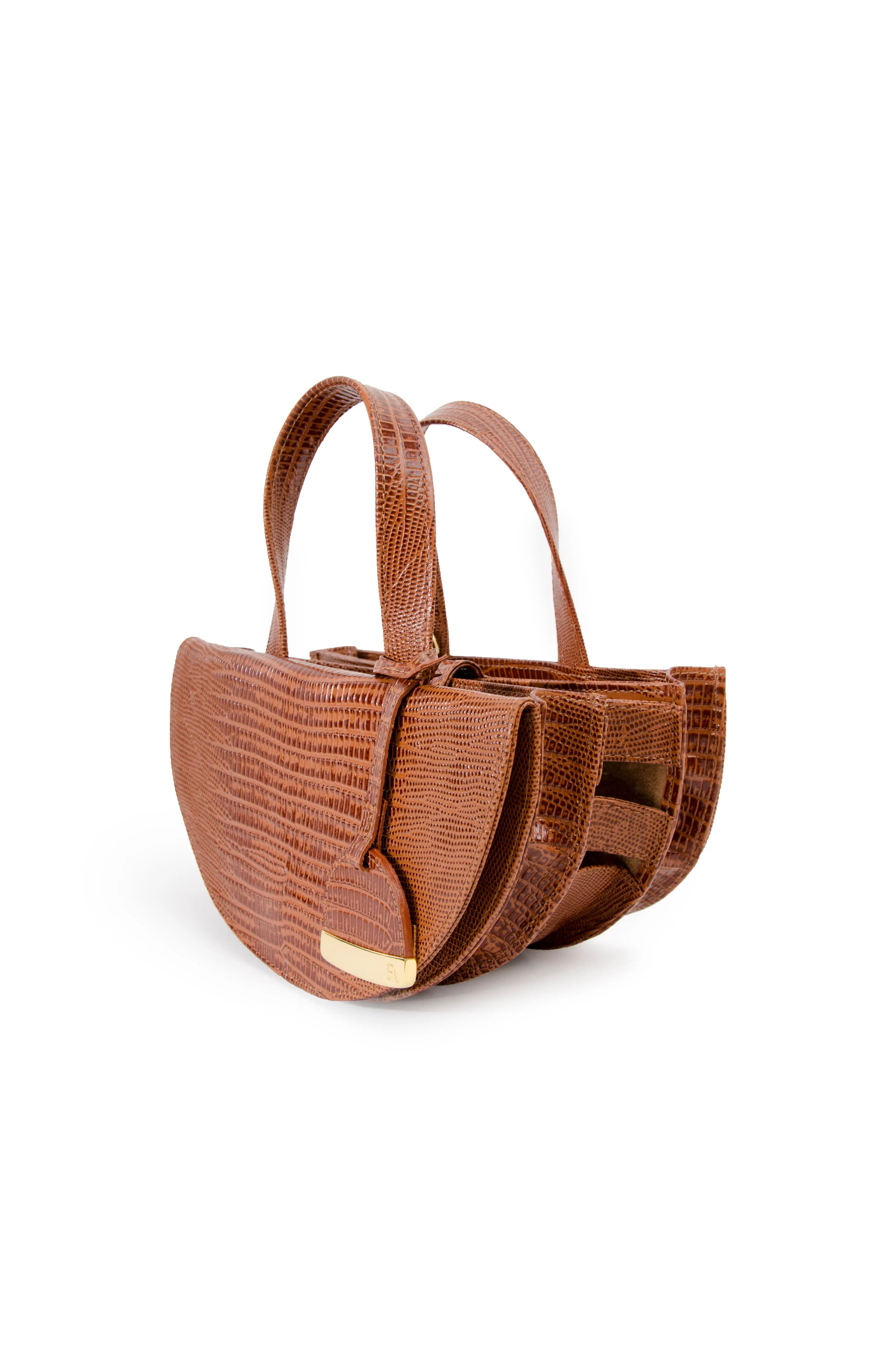 Tan Half Moon Reina Bag