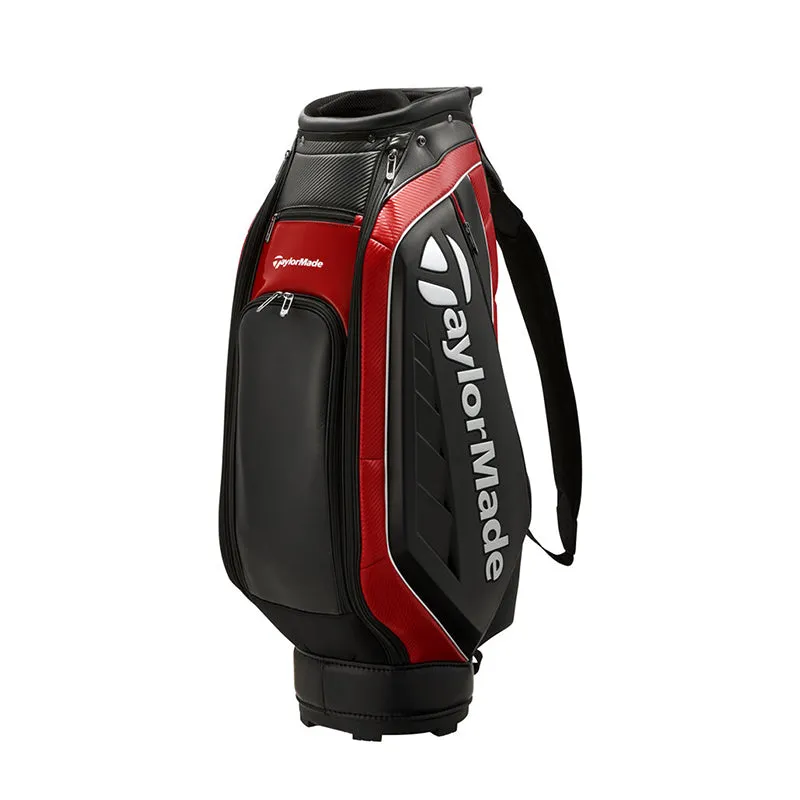 TAYLORMADE 9.5" Auth-Tech Cart Bag (Black/Red)