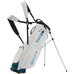 TaylorMade Flextech SuperLite Stand Bag - Silver/Navy