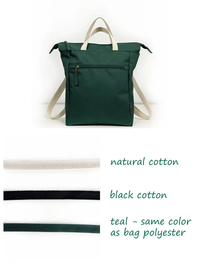 Teal Green Roomy Aesthetic Backpack for Women