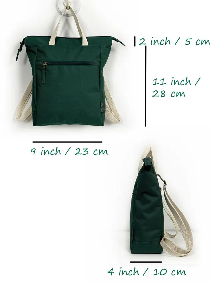 Teal Green Roomy Aesthetic Backpack for Women