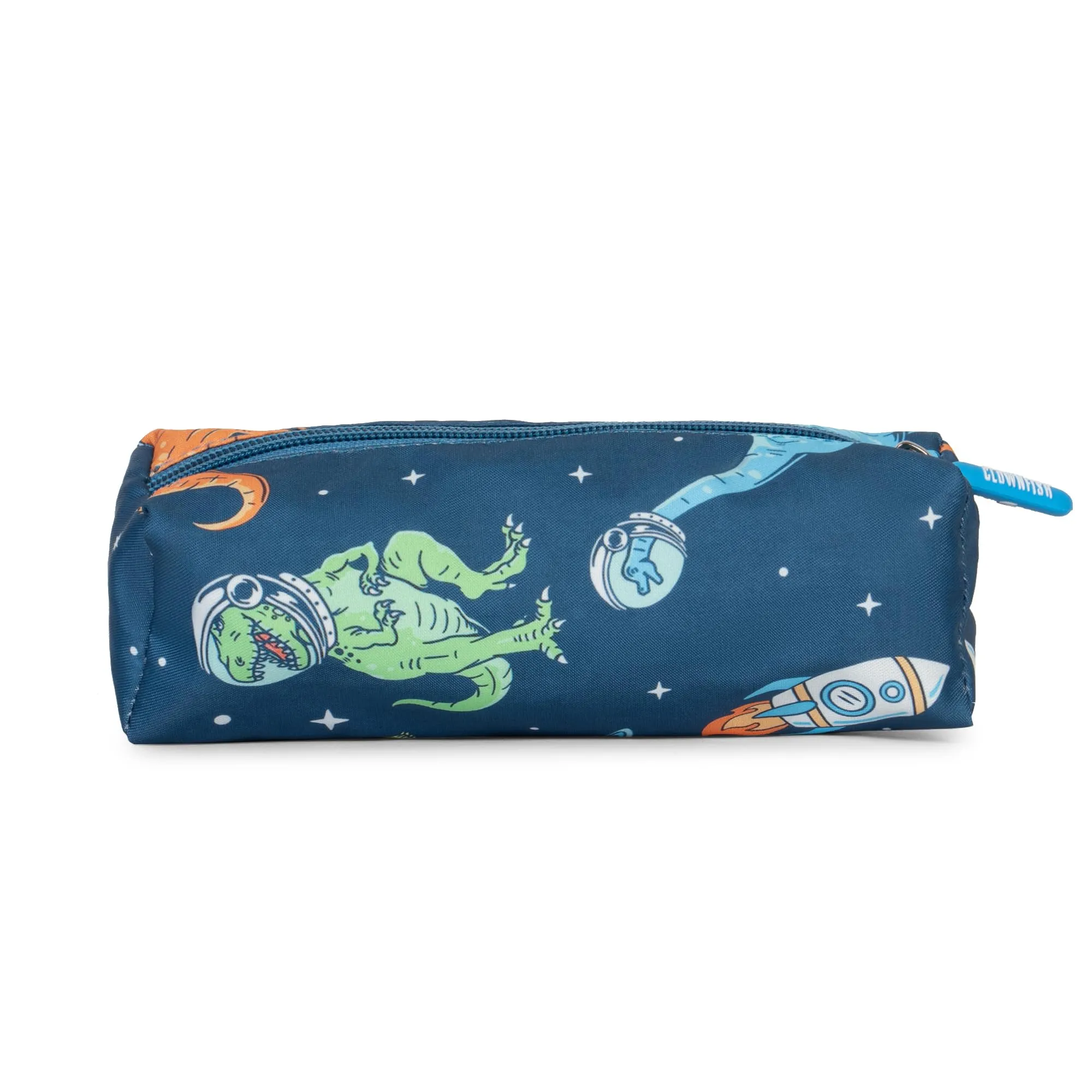 THE CLOWNFISH Cosmic Critters Series Printed Polyester 15 Litres Kids Backpack School Bag with Free Pencil Staionery Pouch Daypack Picnic Bag for Tiny Tots Of Age 5-7 Years (Blue - Diano)