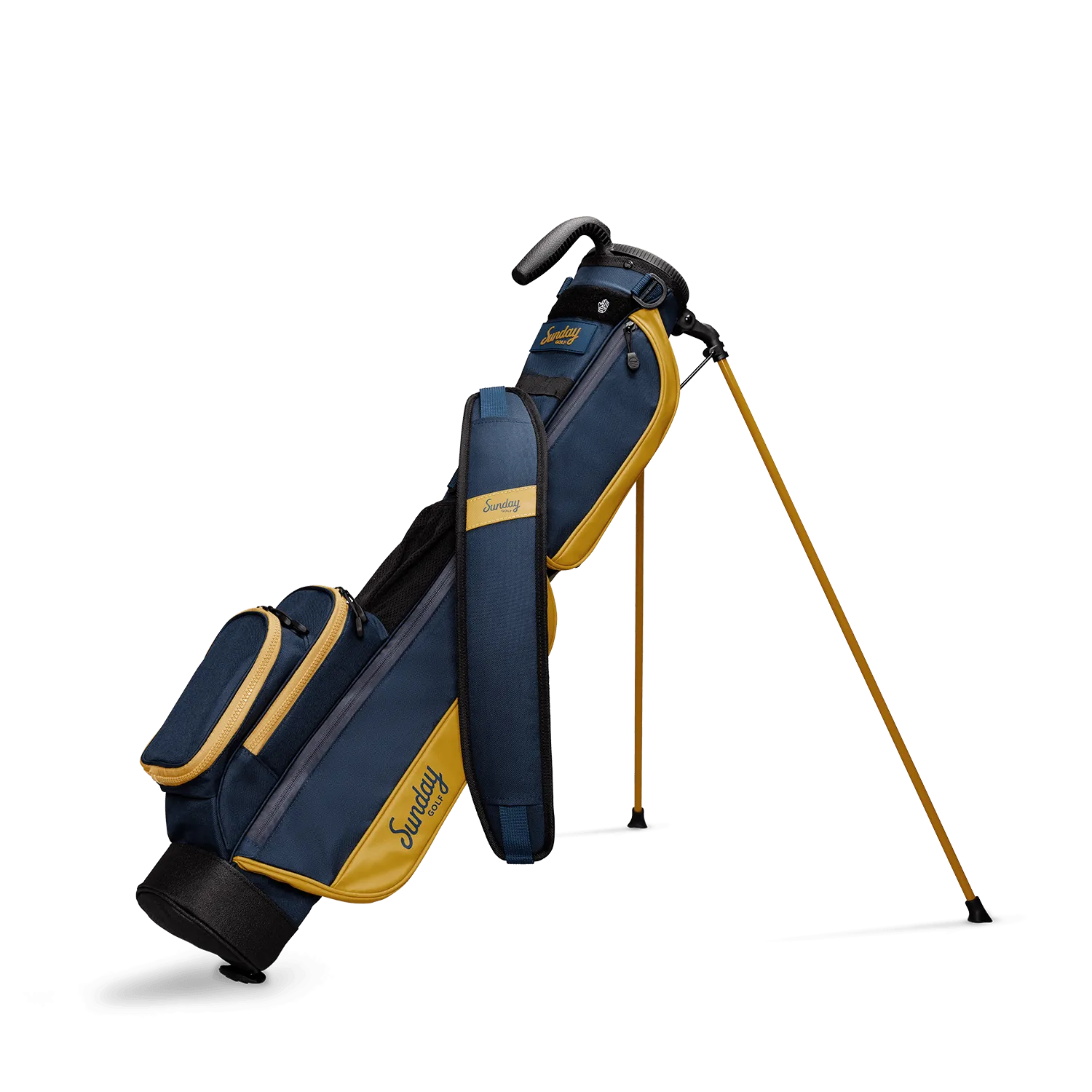 The Loma | Navy   Gold Par 3 Bag