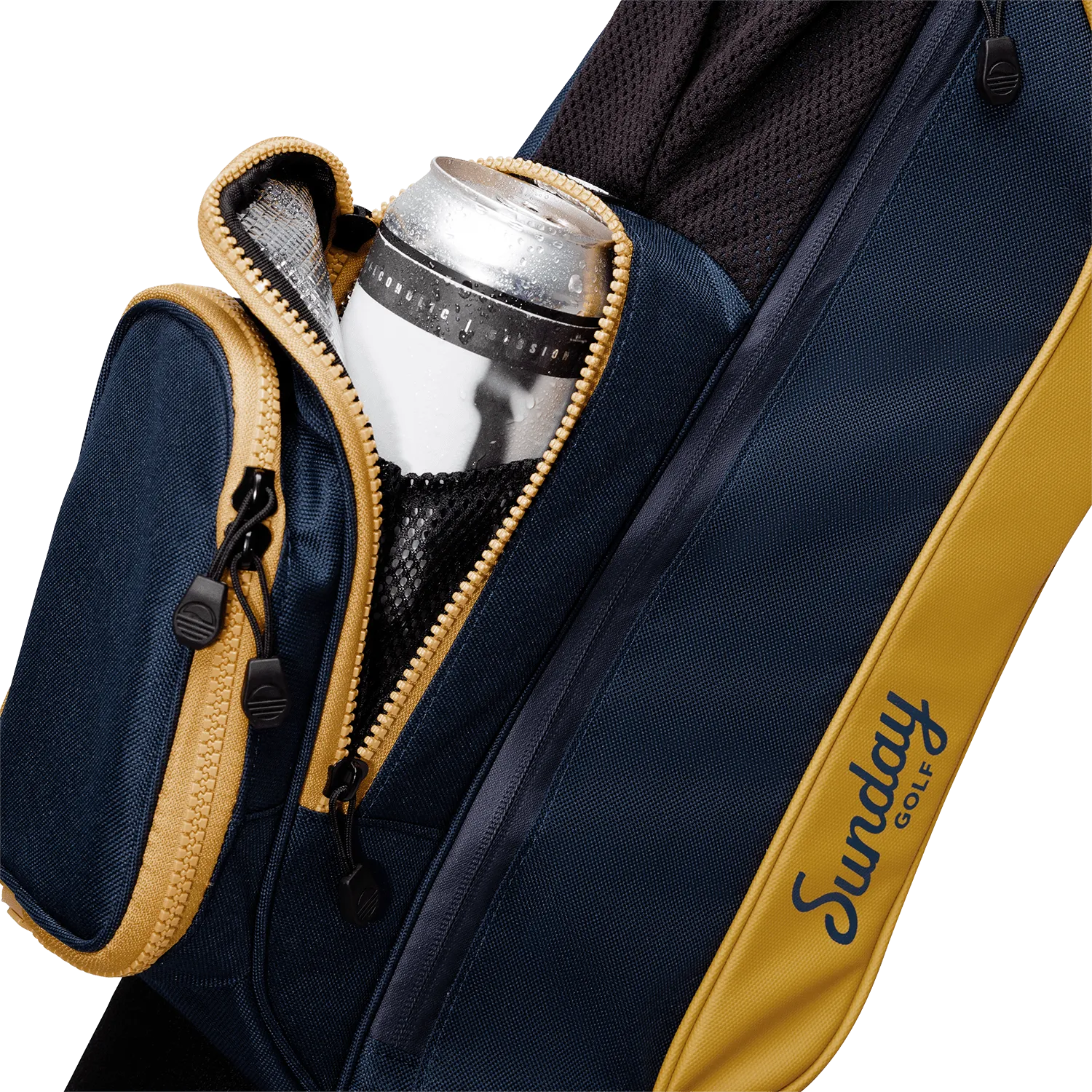 The Loma | Navy   Gold Par 3 Bag