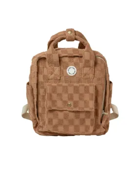 The Mini Backpack by Rylee   Cru - Camel Check - KIDS