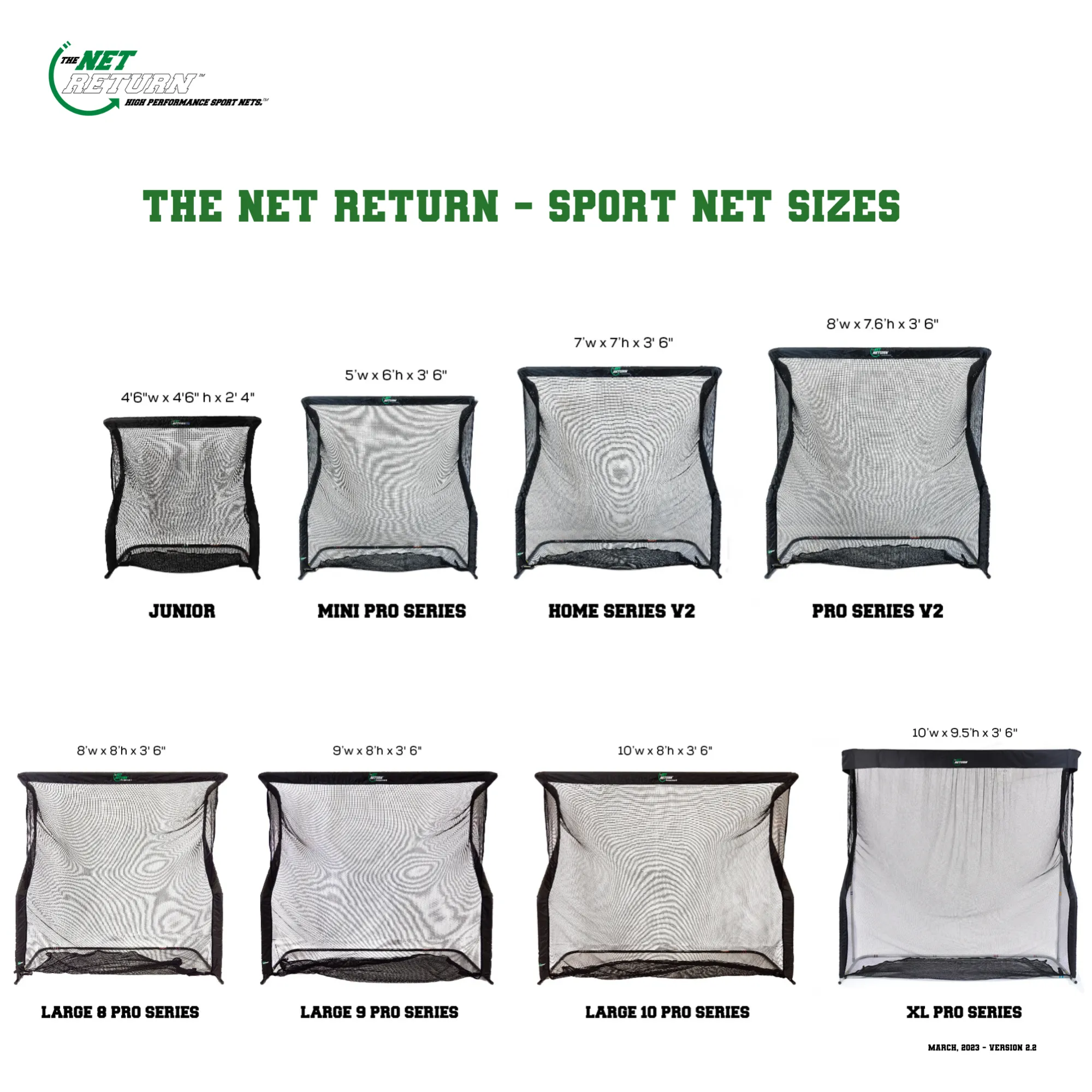 The Net Return Large 10 Pro Series - 10' x 8'