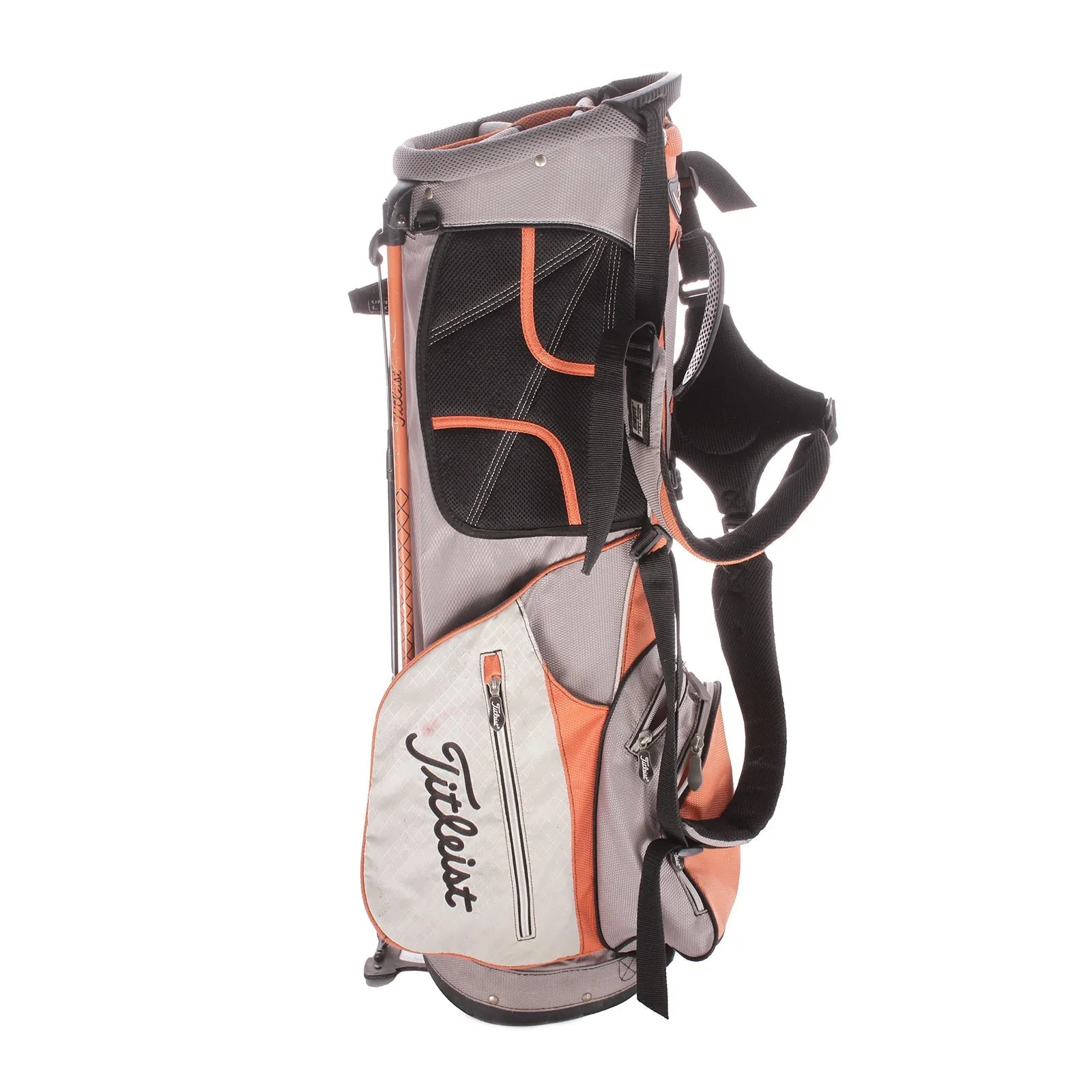 Titleist Second Hand Stand Bag - Silver/Orange