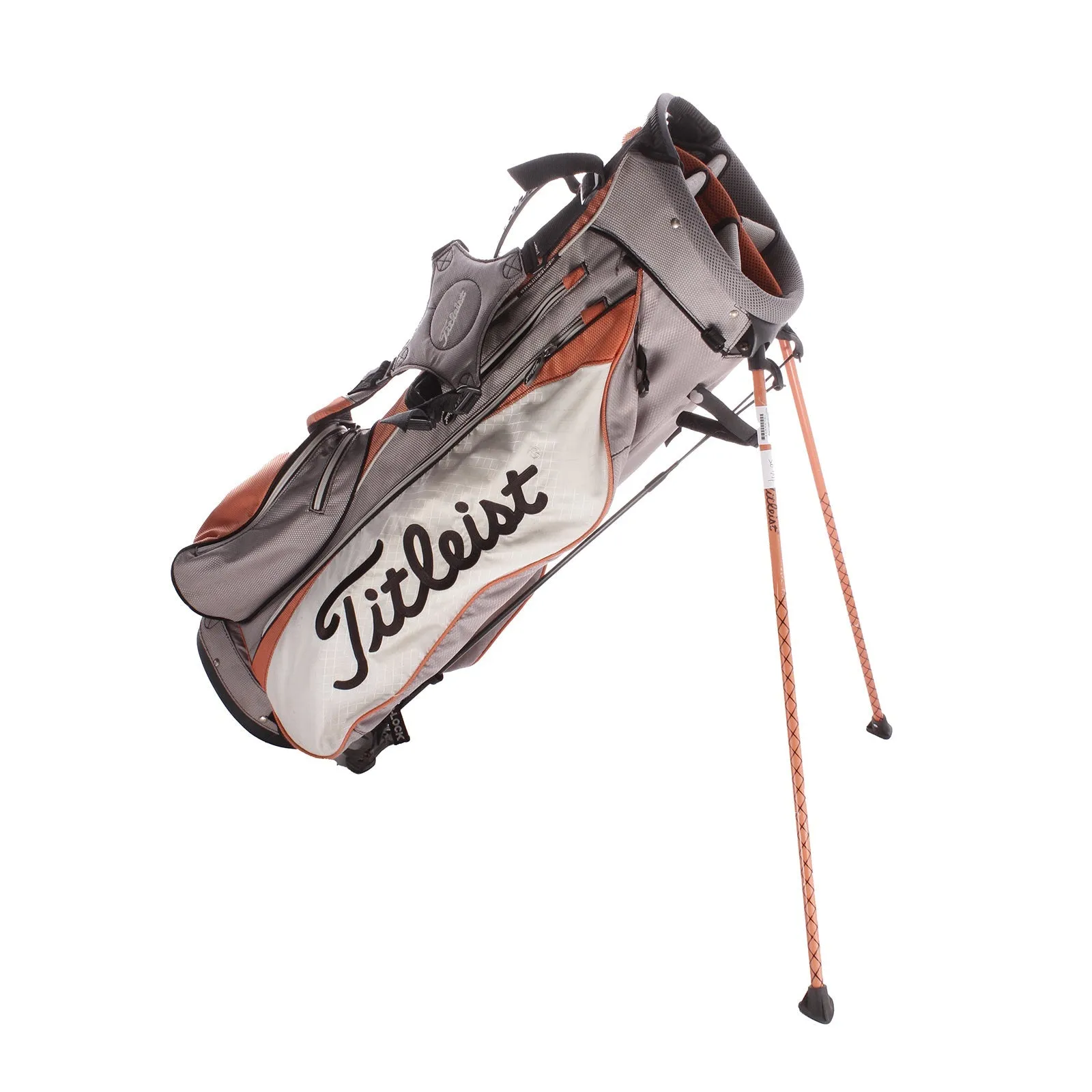 Titleist Second Hand Stand Bag - Silver/Orange