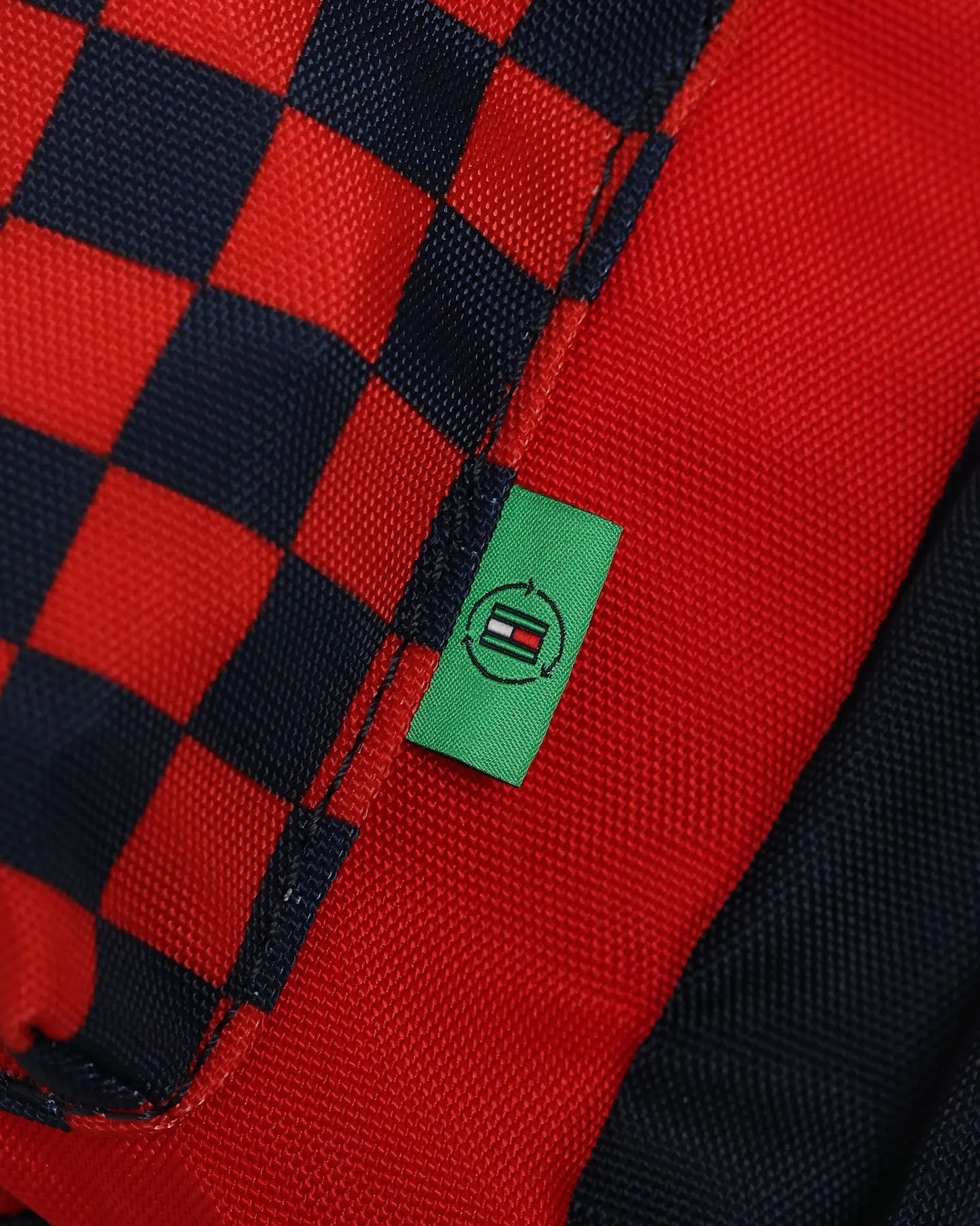 Tommy Hilfiger Kids' TH Establishd Logo Backpack Red Check