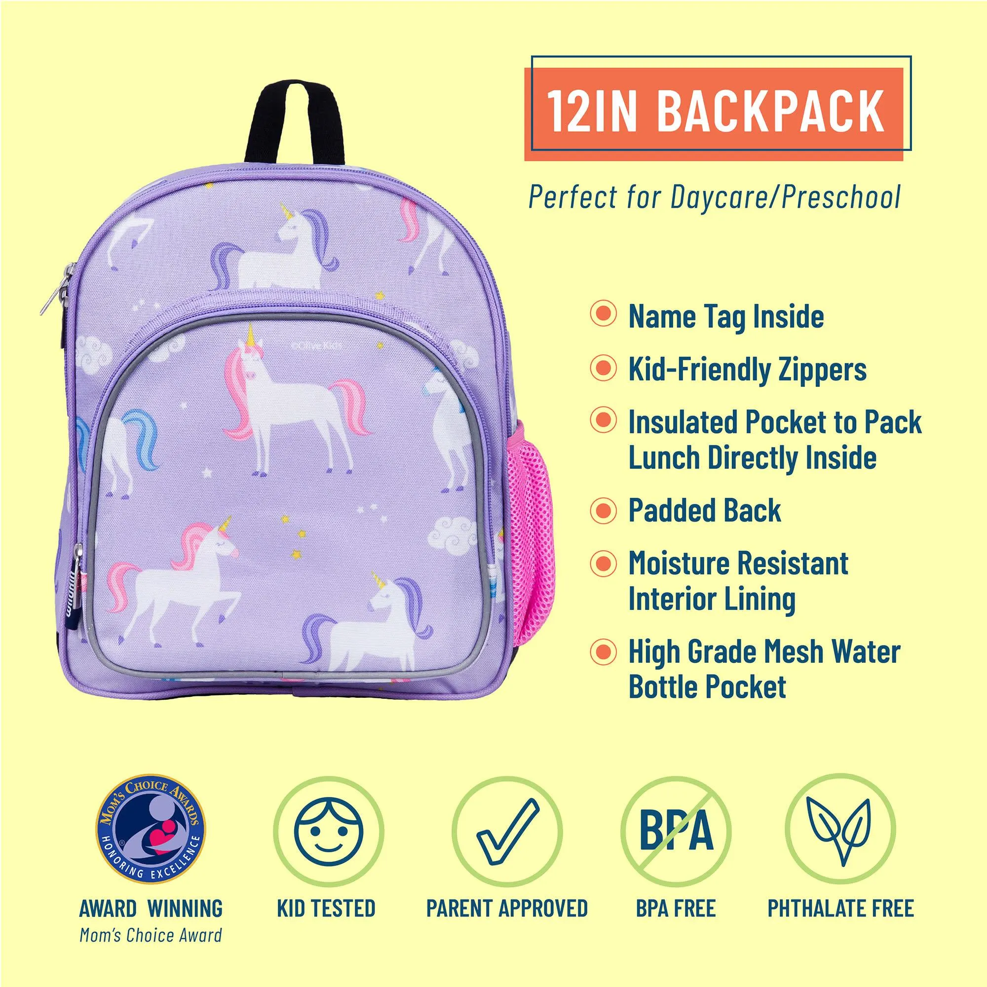 Unicorn 12 Inch Backpack