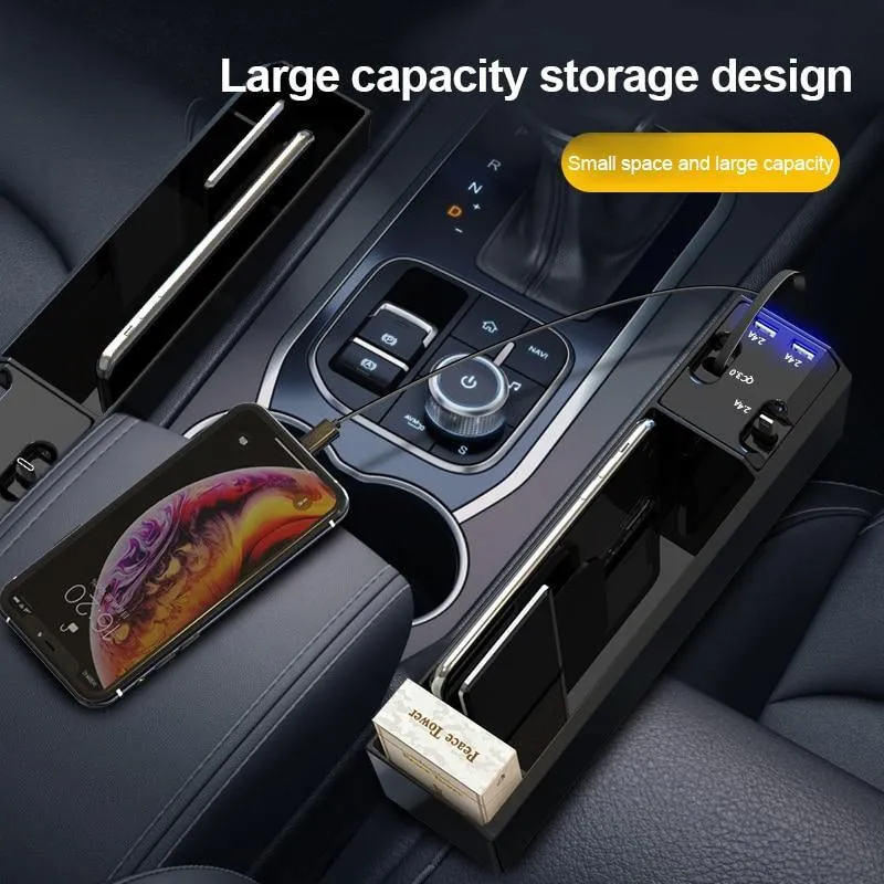 Universal Car Seat USB Charger Gap Organizer