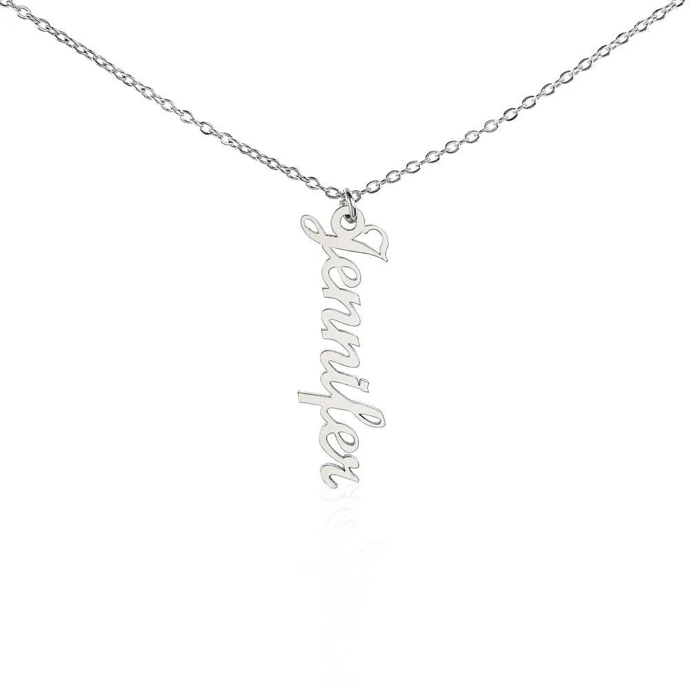 Vertical Name Necklace