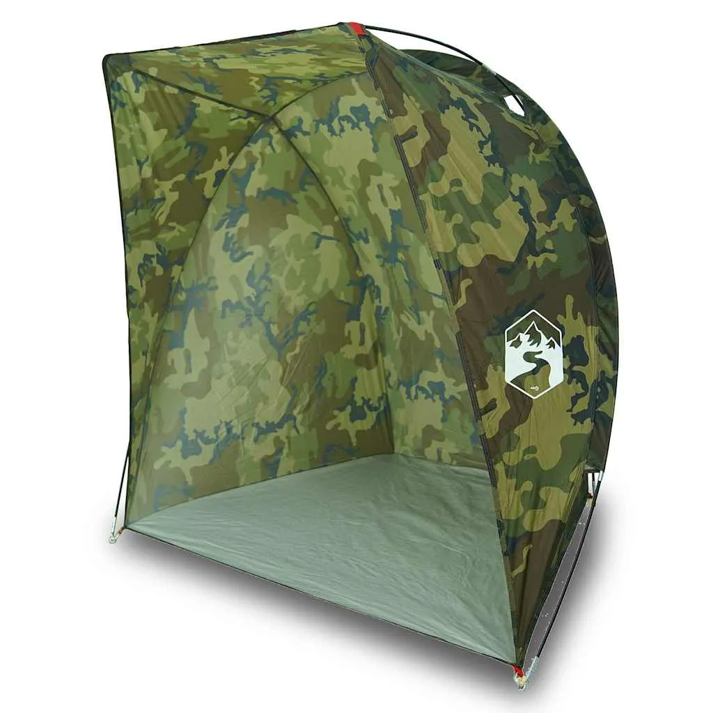 vidaXL Fishing Tent Camouflage Waterproof