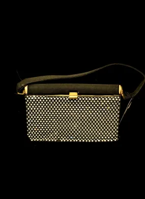 Vintage 1950s Rhinestone Box Bag