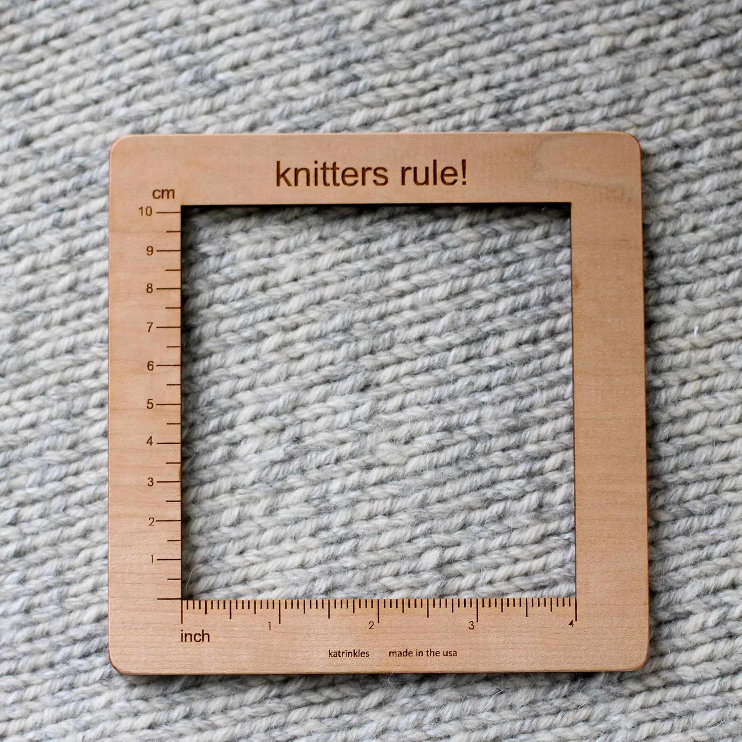 Wooden Tension Ruler 10cm/4" Square