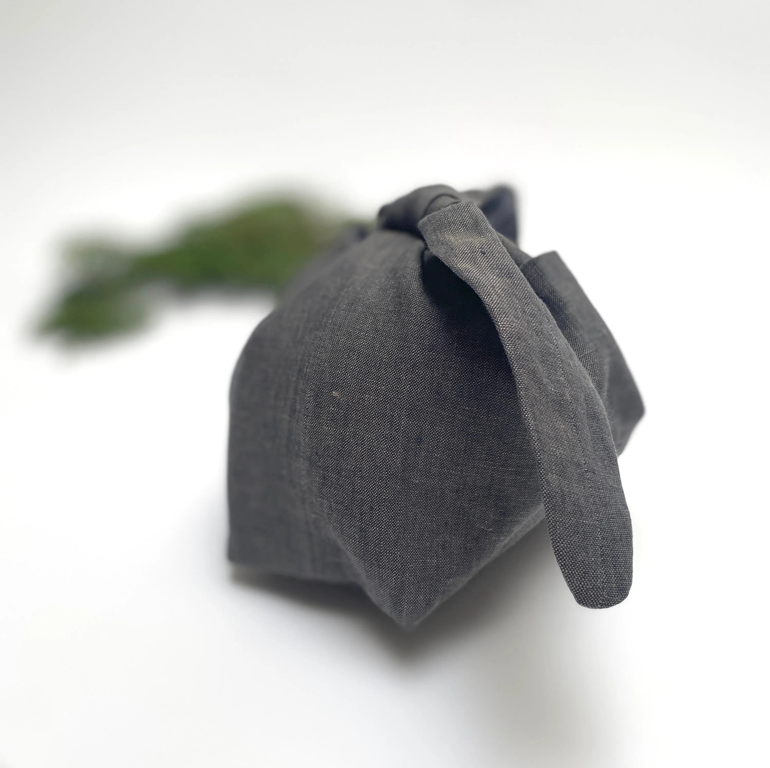 wrapping bag - grey linen