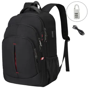 XQXA Men Business Backpack Unisex Travel College School Rucksack USB Charging Women